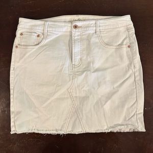 Jessica Simpson Women’s White Denim Mini Skirt size 30